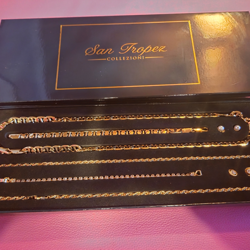 Gold and Silver Women's Jewelry Set